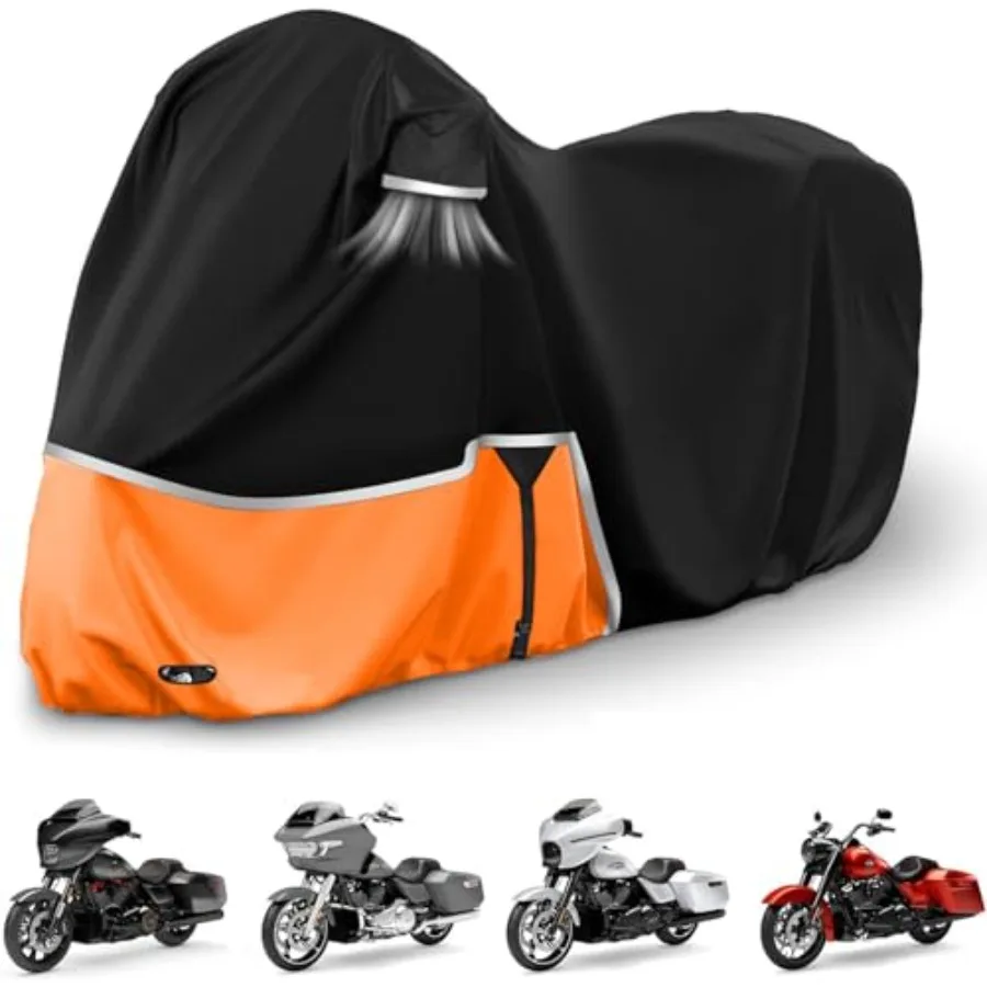 420D Motorcycle Cover for Harley Davidson Touring Models Road King Road Glide Street Glide Electra Glide Heritage Classic Low R