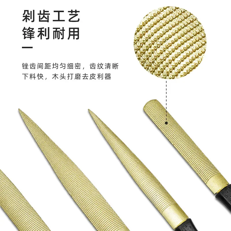 Wood carving hair file sharp wood file hand DIY set