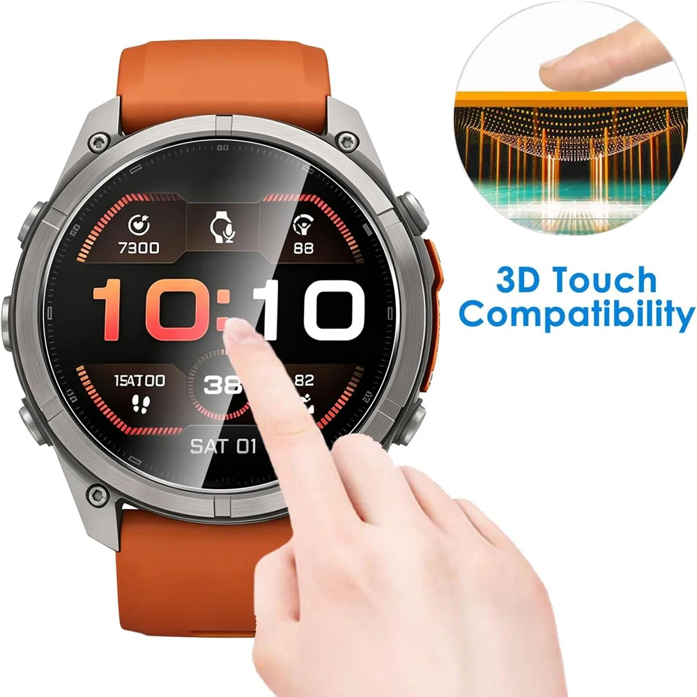 Tempered Glass for Garmin Fenix 8 9 Pro 43/47/51mm AMOLED Screen Protector Glass With Install Tool Anti-scratch Film for Fenix9