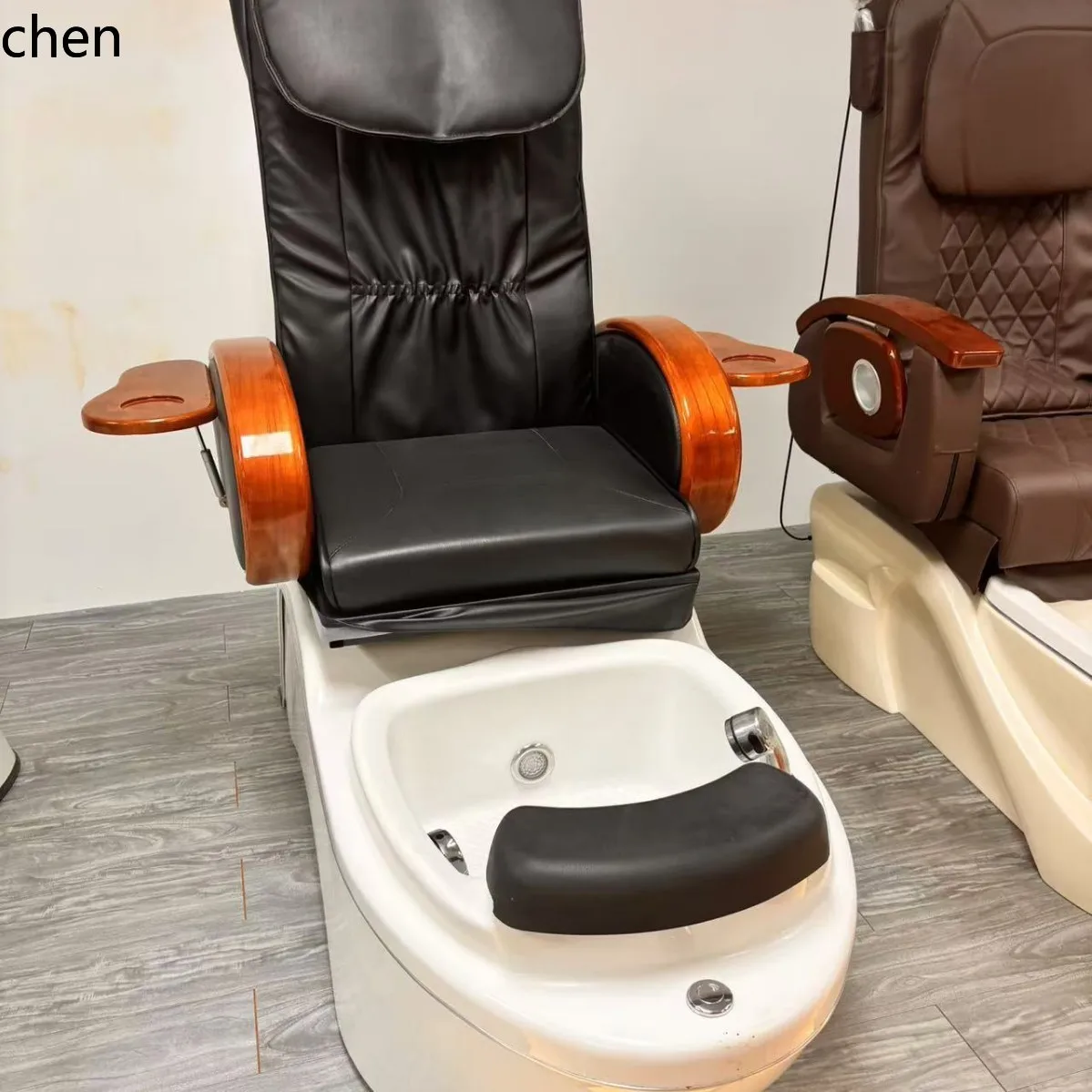 HXL Nail Art Eyelash Tattoo Electric Foot Spa Chair Recliner Foot Therapy Spa 3