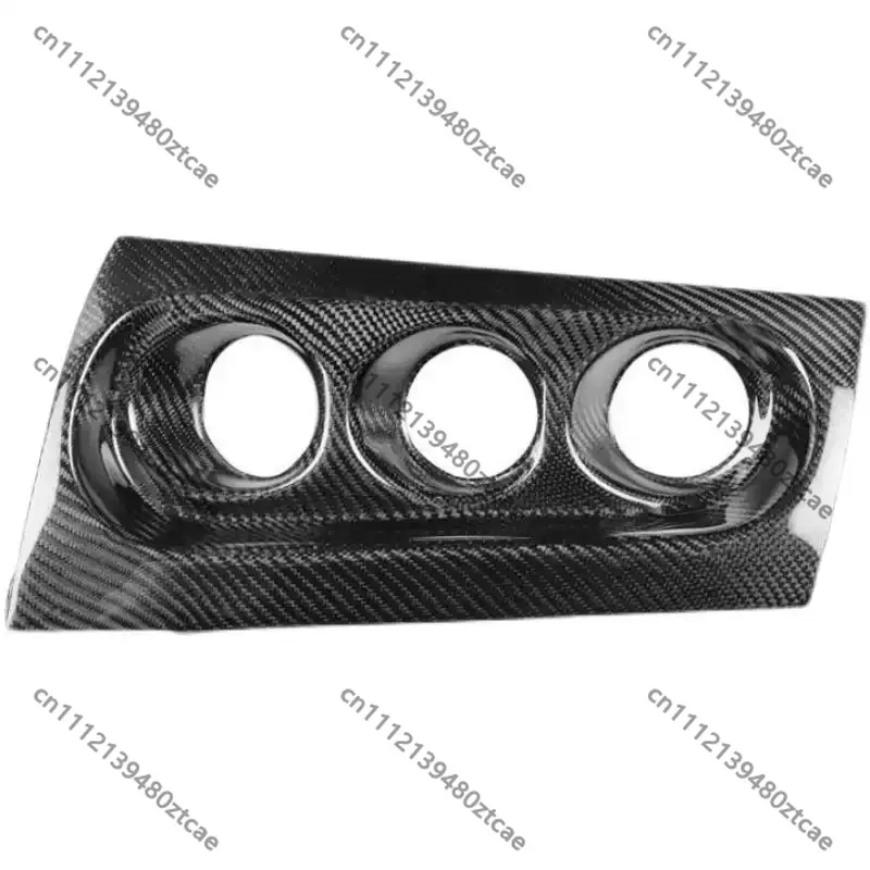 EX Passenger Triple Gauge Pod Carbon Fiber Pattern, Custom OEM Dash 3×52mm Racing Meter Holder For JDM Turbo Car Mod Refitting