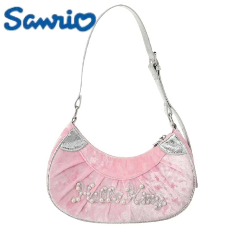 

Sanrio Shoulder Bag Cartoon Hello Kitty Crossbody Bag Anime Merchandise Holiday Gift Large Capacity Storage Commute