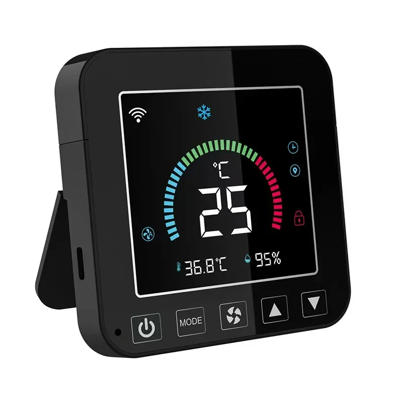 

Tuya WiFi Intelligent Temperature and Humidity Screen Infrared Thermostat Air Conditioning Thermostat Screen Display Thermostat