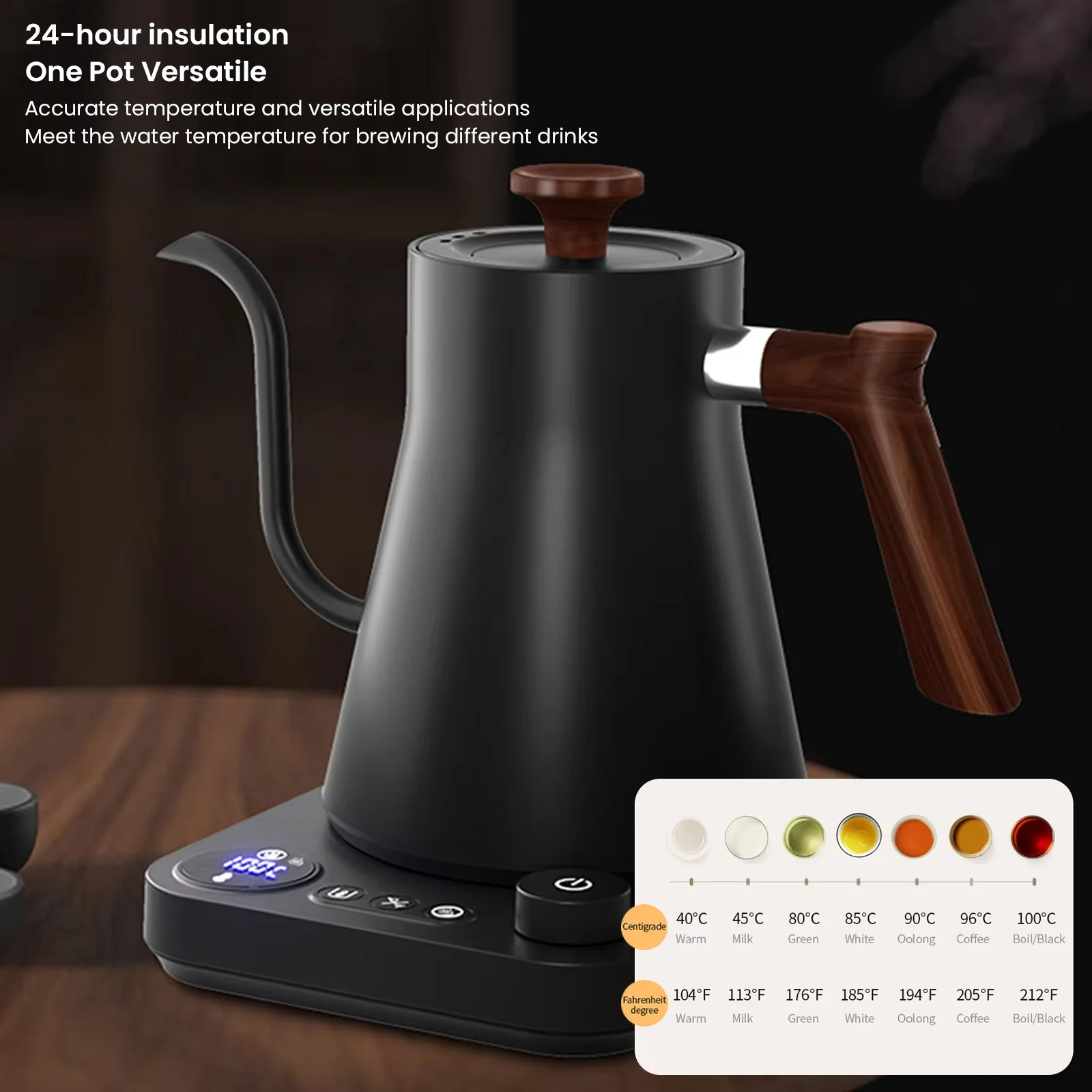 Automatic Stainless Steel Electric Water Kettle for Tea Brewing Home Use Bottom Fill Tea Boiler Tea Table High Quality