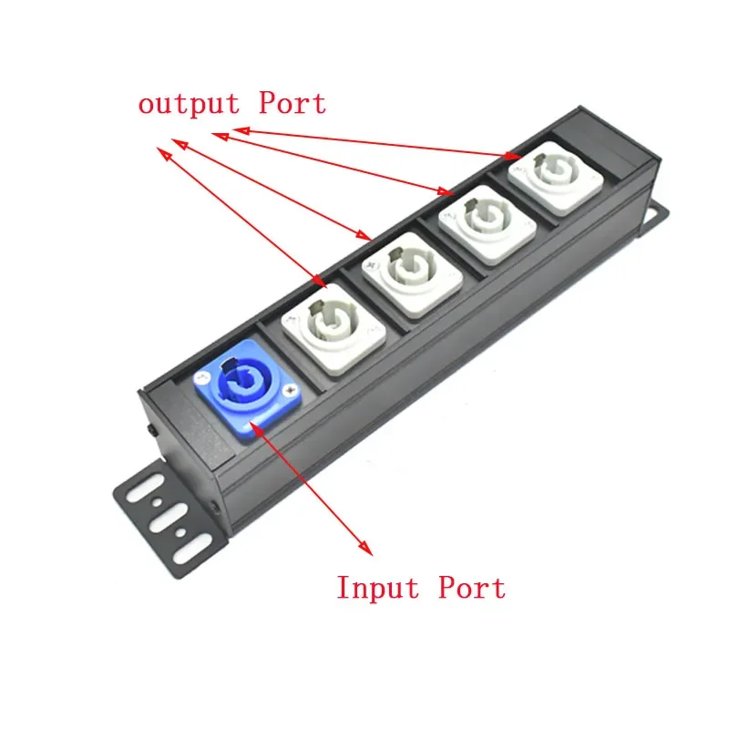 Châssis d'alimentation pour éclairage de scène, connecteur LED, bande d'alimentation PDU, 20A, 4000W, NAC3MPA, NAC3MPB C