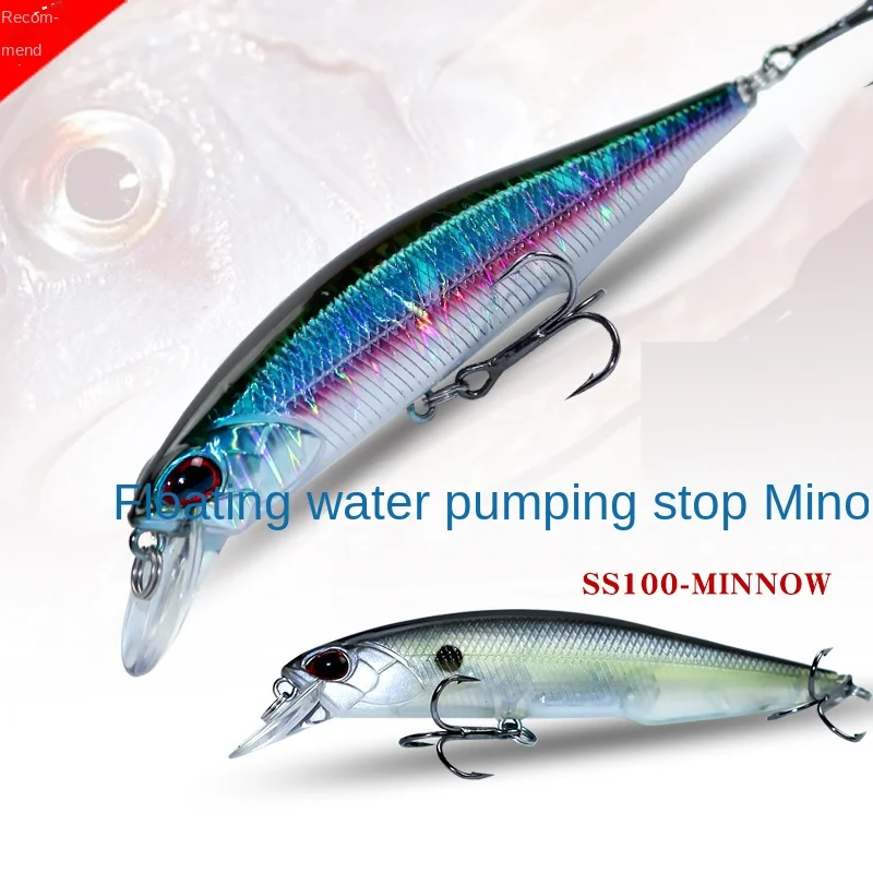 

1Pcs Floating Minnow Fishing Lures 100mm13.7g Long Shot Wobblers Saltwater Artificial Hard Bait Fishing Tackles Swimbaits