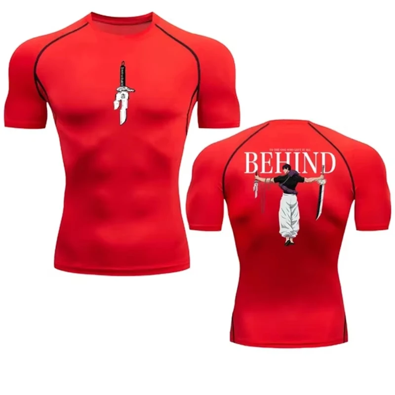 Men's T-shirt Men Running Sport T Shirt Men Compression Fitness Tops Tee Quick DryTight Training Gym Sport Running Shirts