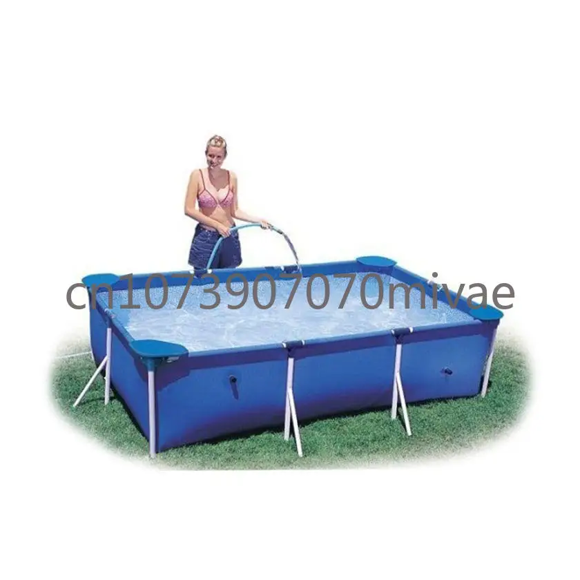 Hot Sale 220cm Metal Frame Pool Large Folding Outdoor Family Swimming Pool