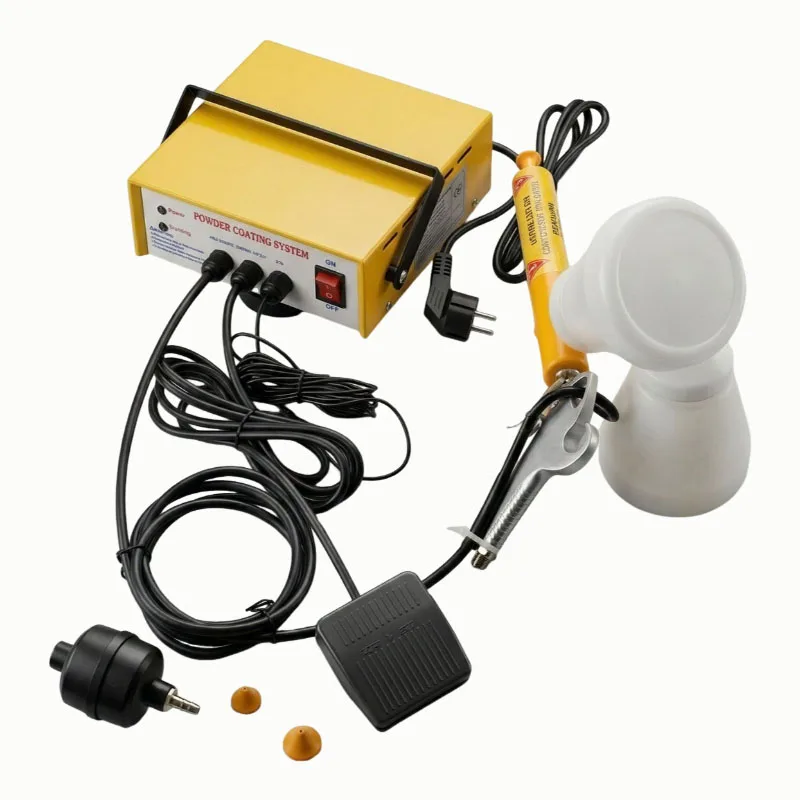 KOTUMY PC03 Powder Coating Machine 5 Gear Adjustable Static Voltage 30-50KV Portable Mini Spray Painting Equipment 110V 220V