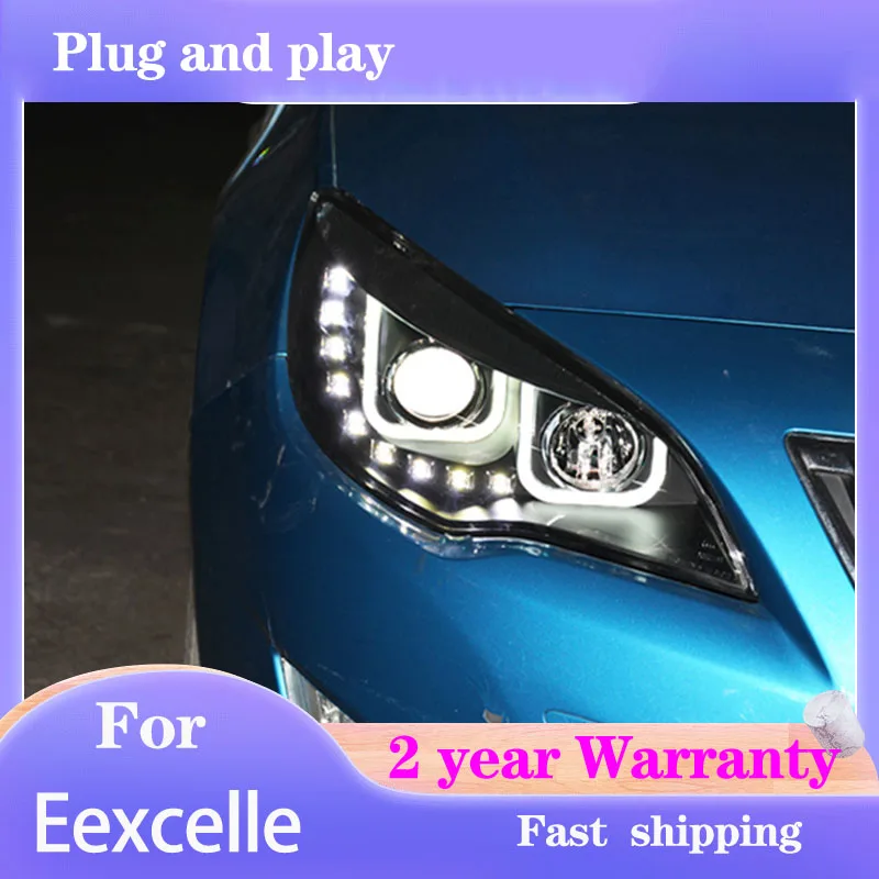 Car Styling for Opel Astra Headlights 2010-2014 Buick Eexcelle Headlamp DRL Turn Signal High Beam Projector Lens