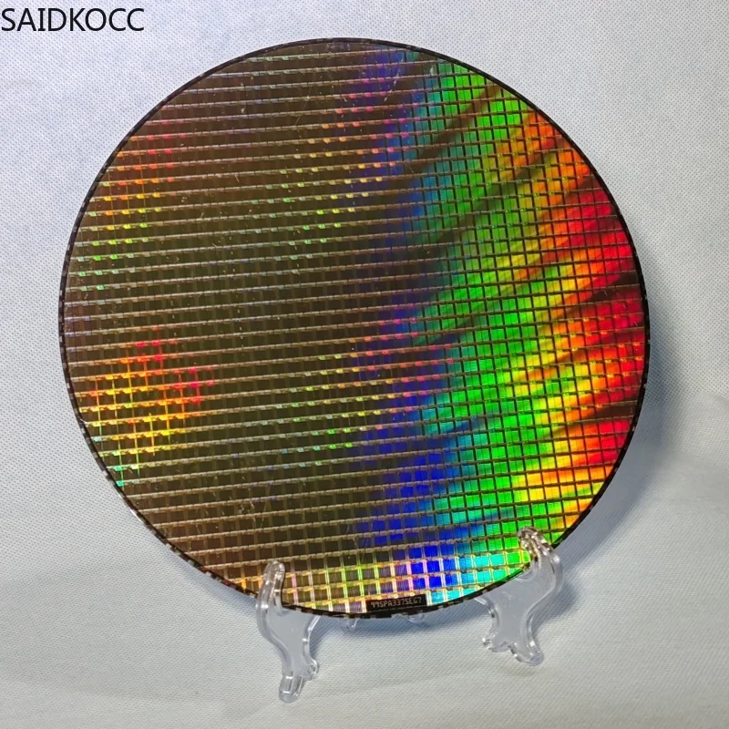 SAIDKOCC Silicon Wafer 6 8 12 Inch CPU Technology Sense Decoration Lithography Circuit Chip Semiconductor Silicon Chip