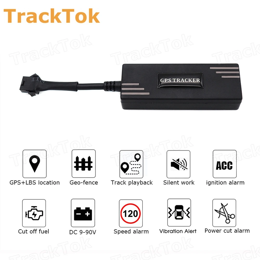 GPS locator 9-90Vcar electric bike motorcycle car logistics transportation GPS Tracker overspeed alarm