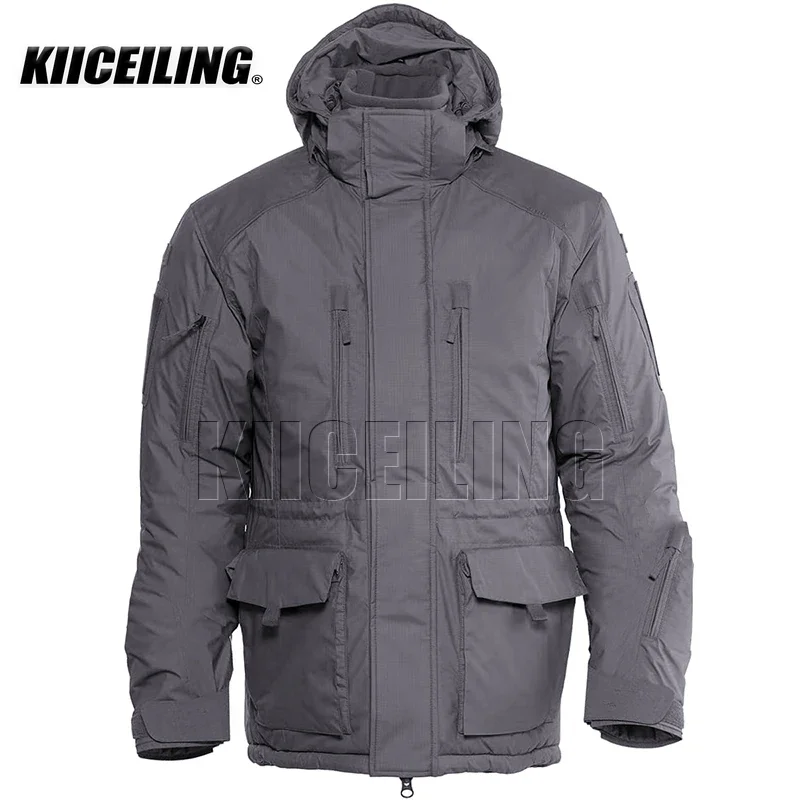 KIICEILING ECIG 4.0 Winter Jackets Men, Tactical Jacket, Mens Jacket, Thermal Streetwear, Bomber Jacket, Parkas Coat Clothing