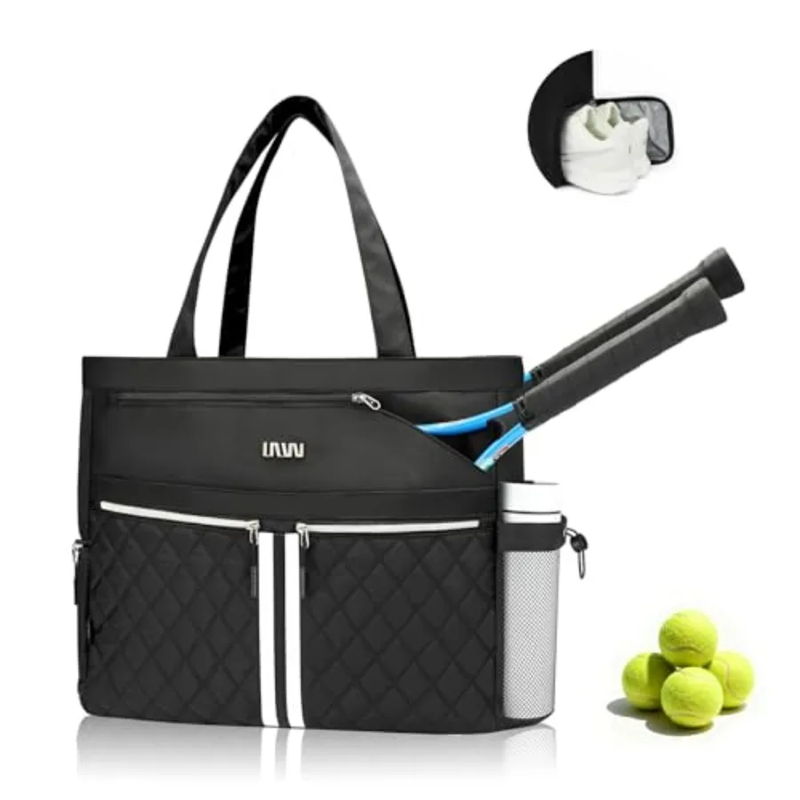 

Tennis Bags for Women, Tennis Bag Holds 2 Rackets, Gym Bags with Ventilated Shoe Compartment, Suitable for Pickleball Tennis Ba