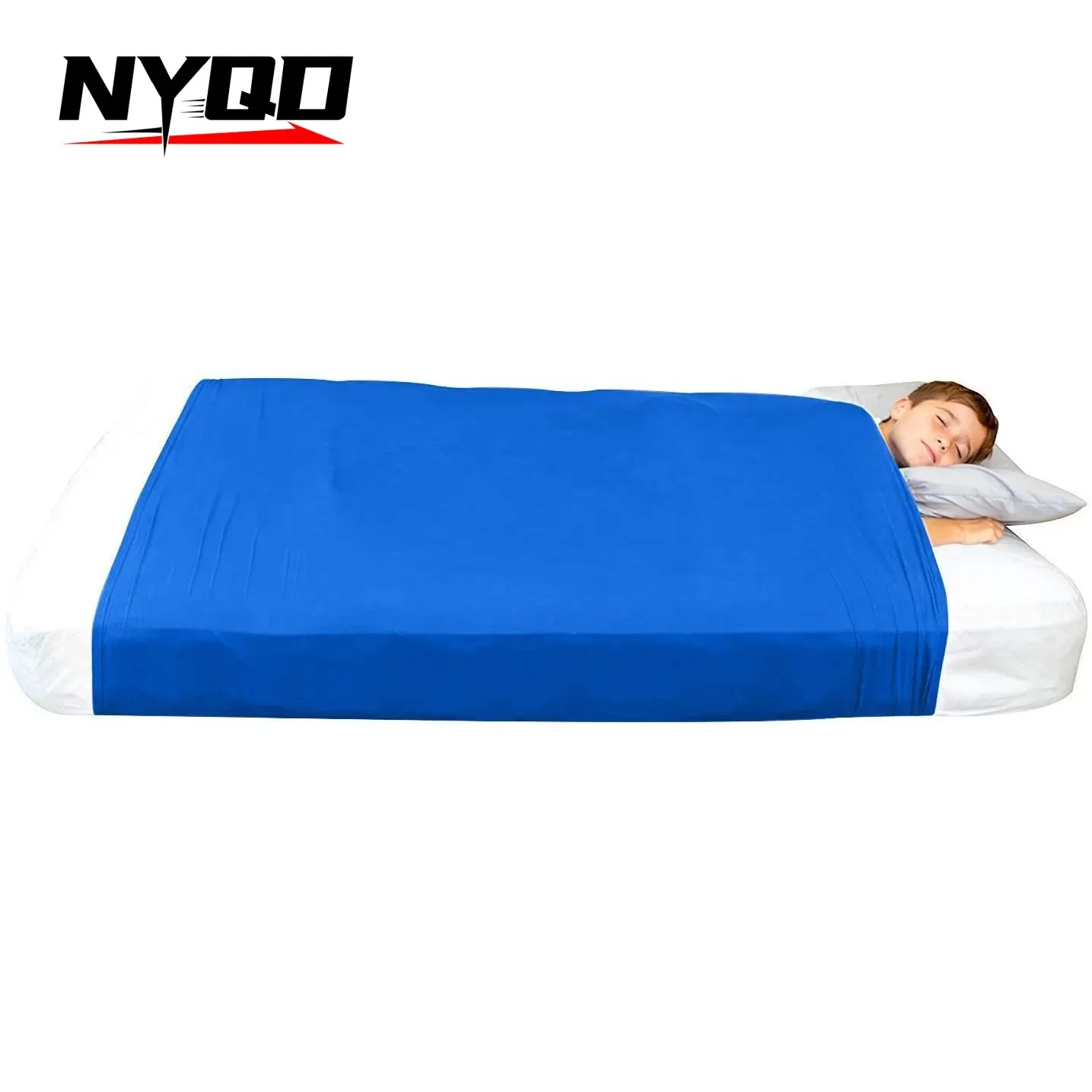 98CM*147CM Kids Sleeping SENSORY BLANKET Children Sensory Compression Sheet Elastic Breathable Pressure Relief Child Bed Cover