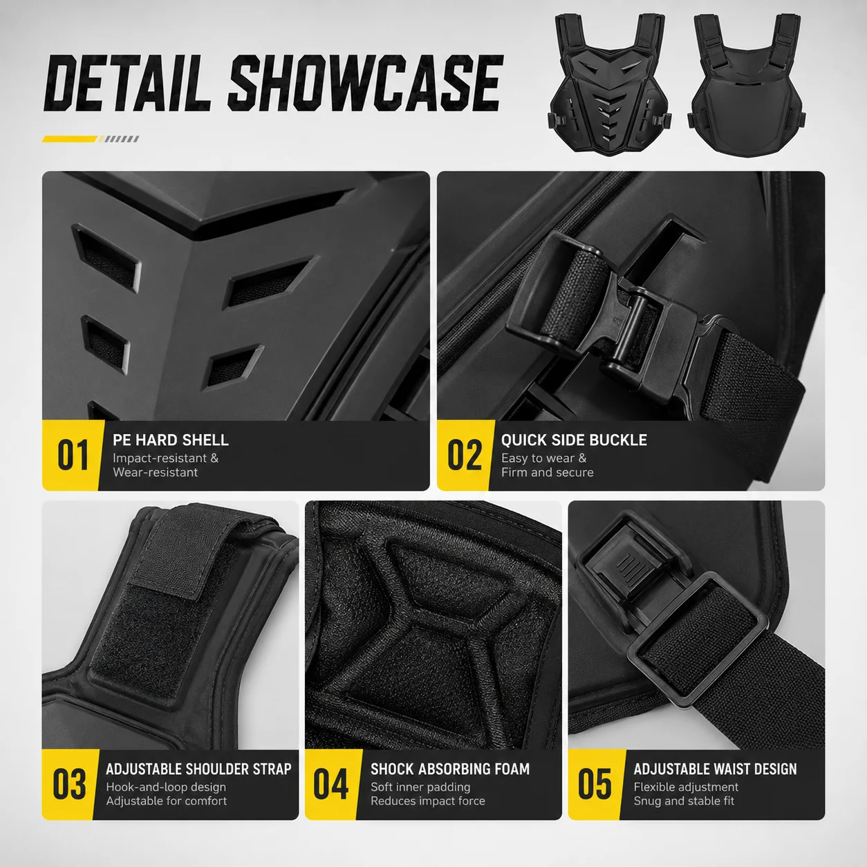 Motorcycle Body Armor Vest Mot - Mountain Biking Chest Protector ulasan dan harga