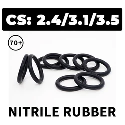 70A NBR Thickness CS2.4/3.1/3.5mm O-ring Nitrile rubber sealing gasket rubber washer ring wholesale in specifications