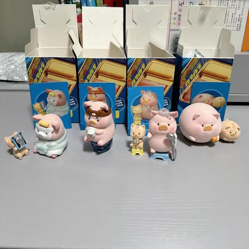 Caja ciega de la serie Lulu The Piggy Stay With You, figura de Anime Kawaii, colección de cajas misteriosas, modelo de juguete, regalo sorpresa para niños