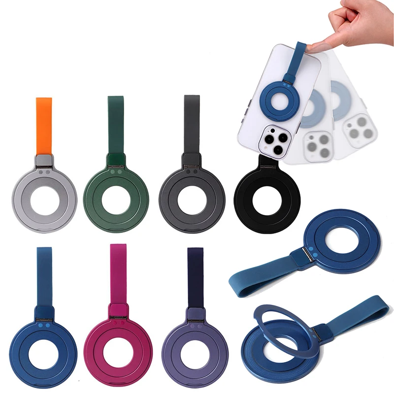 360 ° Rotación para Magsafe fuerte anillo de Metal magnético soporte de teléfono para iPhone 16 15 14 13 12 Pro Max soporte de teléfono plegable