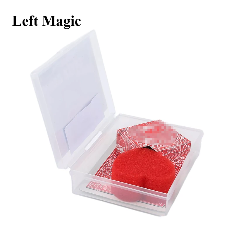 3D Heart by Shawn Lee Magic Tricks Vanishing Card Changes To Sponge Heart Magia Close Up Bar Illusions Gimmicks Mentalism Props