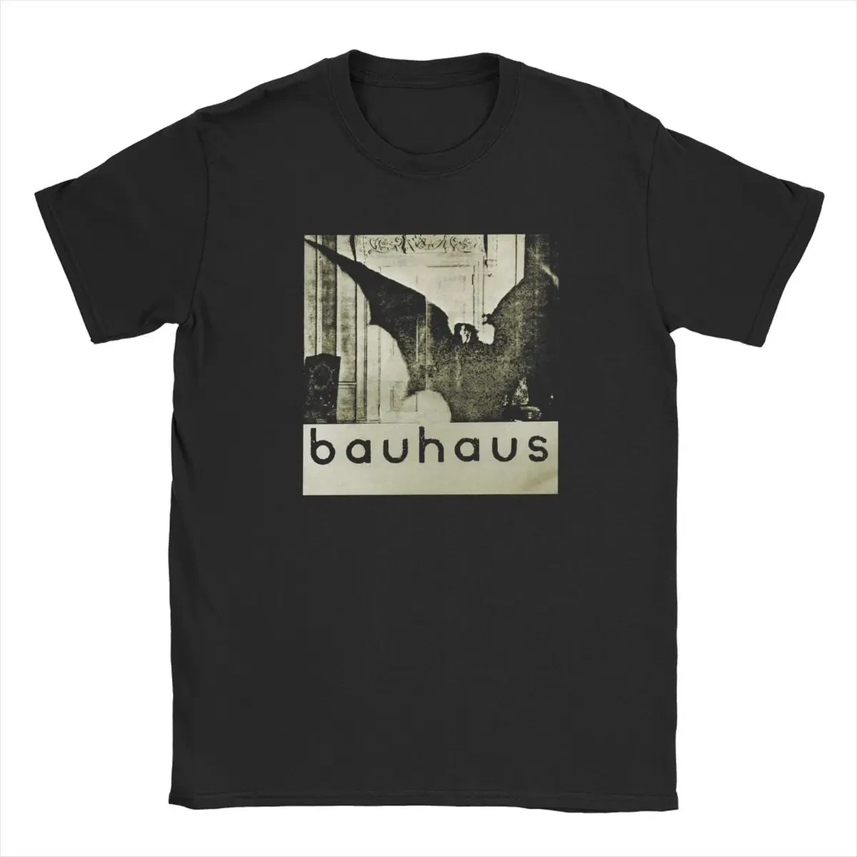 Bauhaus album cover band 4AD Gothic Rock Indie r Retro fashion trend Summer Men\'s and women\'s all-purpose short-sleeved T-shirt