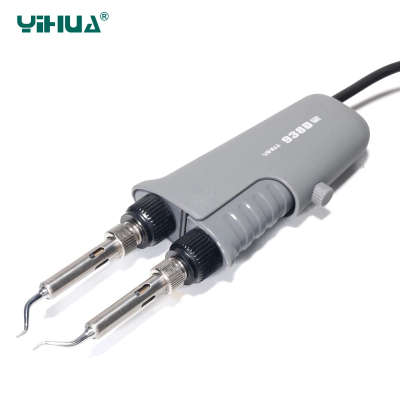 YIHUA 938D Tweezers Mini Soldering iron Station Portable Hot Tweezer for BGA SMD repairing Tweezer iron 110 220V EU US Plug iron