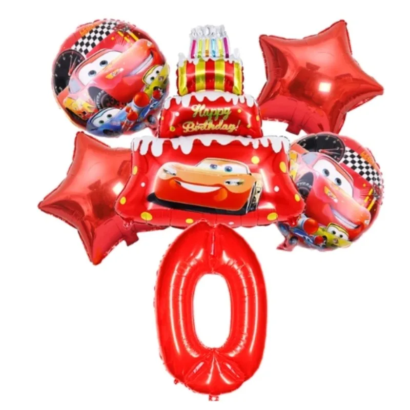 Disney Car Story Lightning McQueen Racing Cake Balloon Boy's Birthday Party