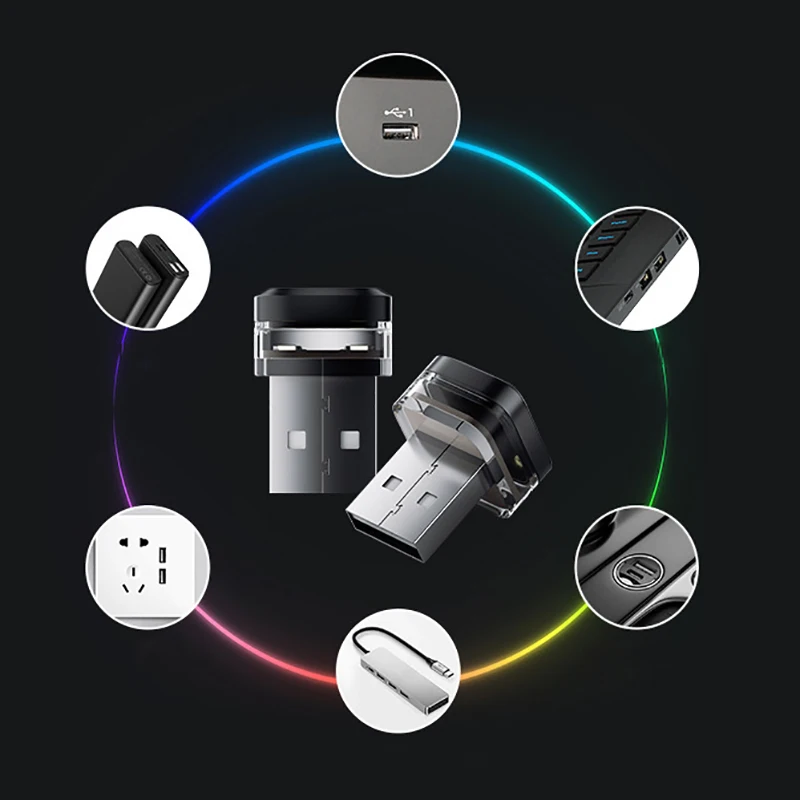 Mini LED USB Universal Truck Light, Interior Ambient Atmosphere Lamp, Suitable for PC Decorations with Plug-and-Play.