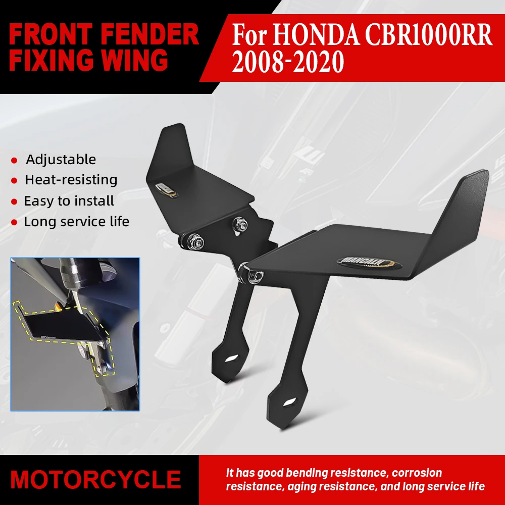 Suitable for Honda CBR1000RR 2008-2020 motorcycle mudguard side wings. Front fender side windshield cover, aerodynamic wing