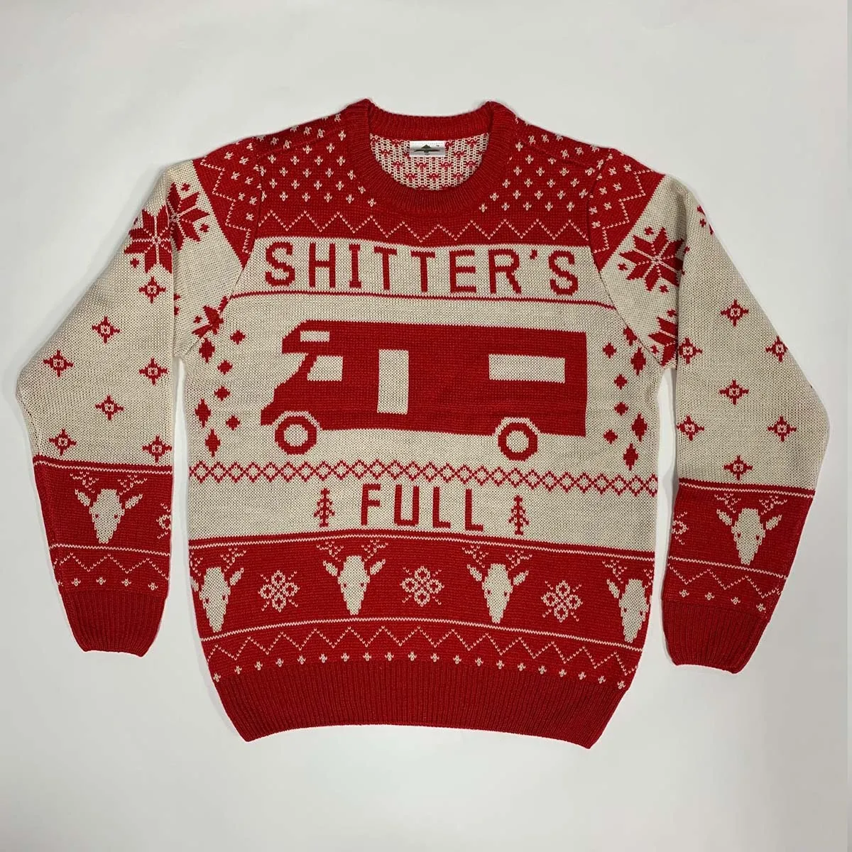 

Christmas Vacation Shitter's Full Ugly Christmas Sweater Red