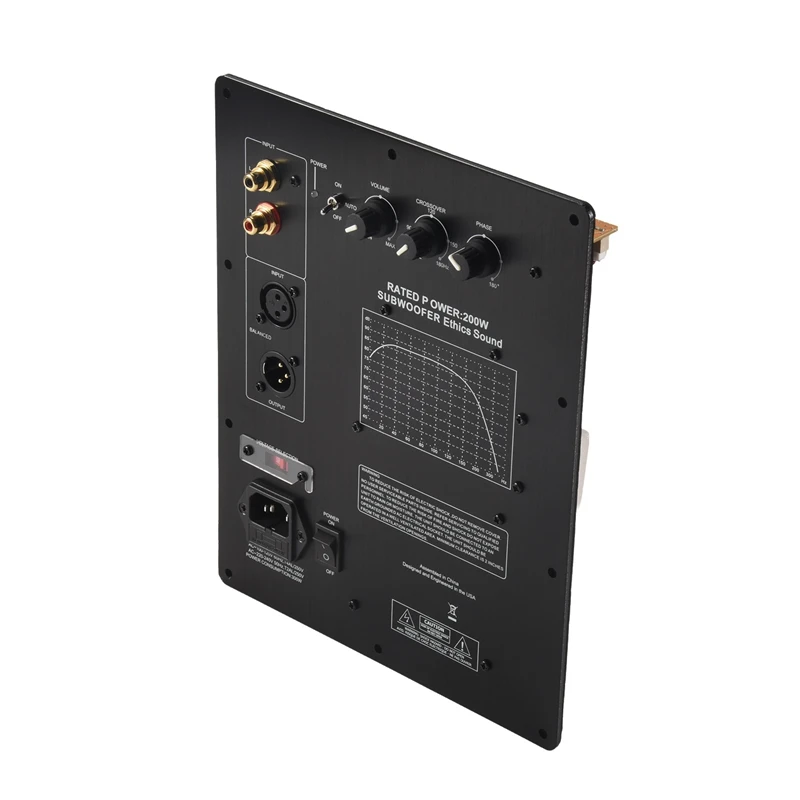 HIFI Mono 200W Digital Active Power Amplifier Board Pure Bass Professional Home Audio EU Plug