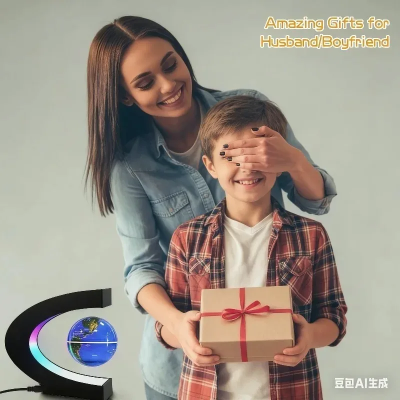 Magnetic Levitating Globe LED Night Light Floating Globe Lamp Cool Tech Gift For Kids Boys Girls Birthday Toy Home Office Decor