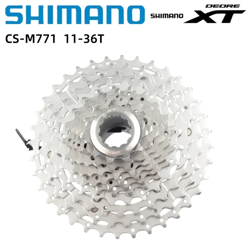 

Shimano DEORE XT Series CS-M771 Cassette 10 Speed 11-36T Frewheel For MTB Mountain Bike Original Shimnao Bicycle Accessories