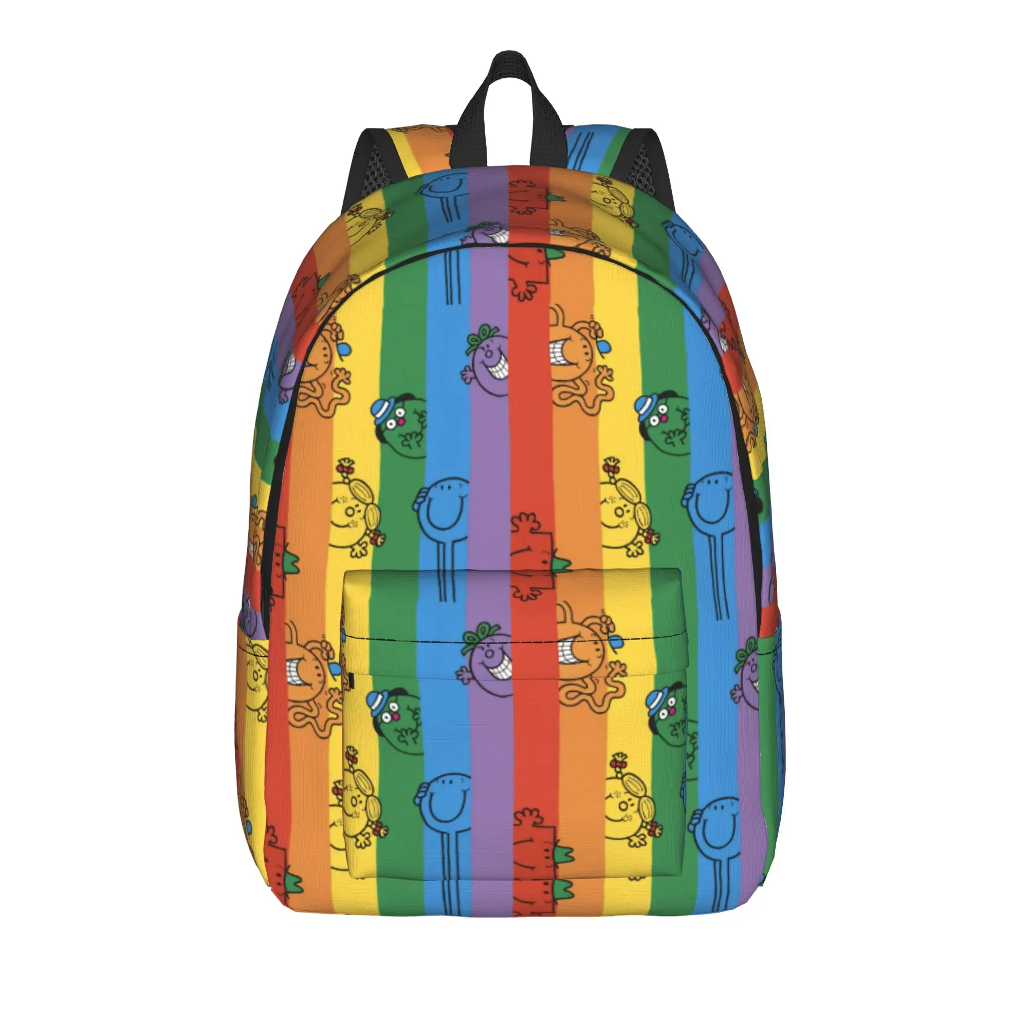 M-Mr M-Men L-Little M-Miss Humour Casual Backpack Gift Student Work  Daypack for Men Women Laptop Canvas Bags