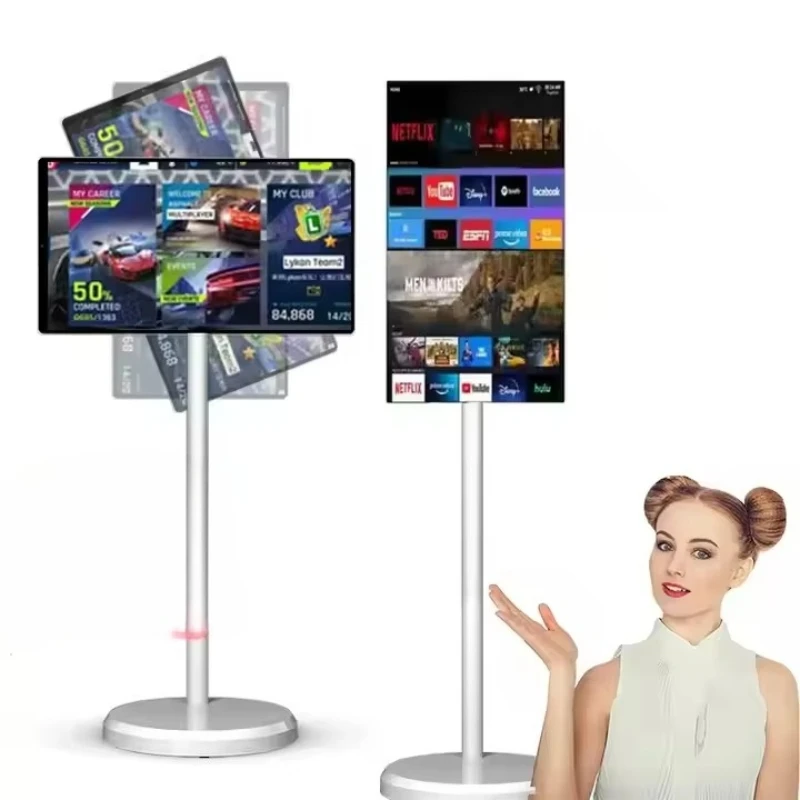 

32-Inch portable smart TV, Android 13 touchscreen display, Bluetooth 5 ultra-high definition LCD, removable tablet for streaming