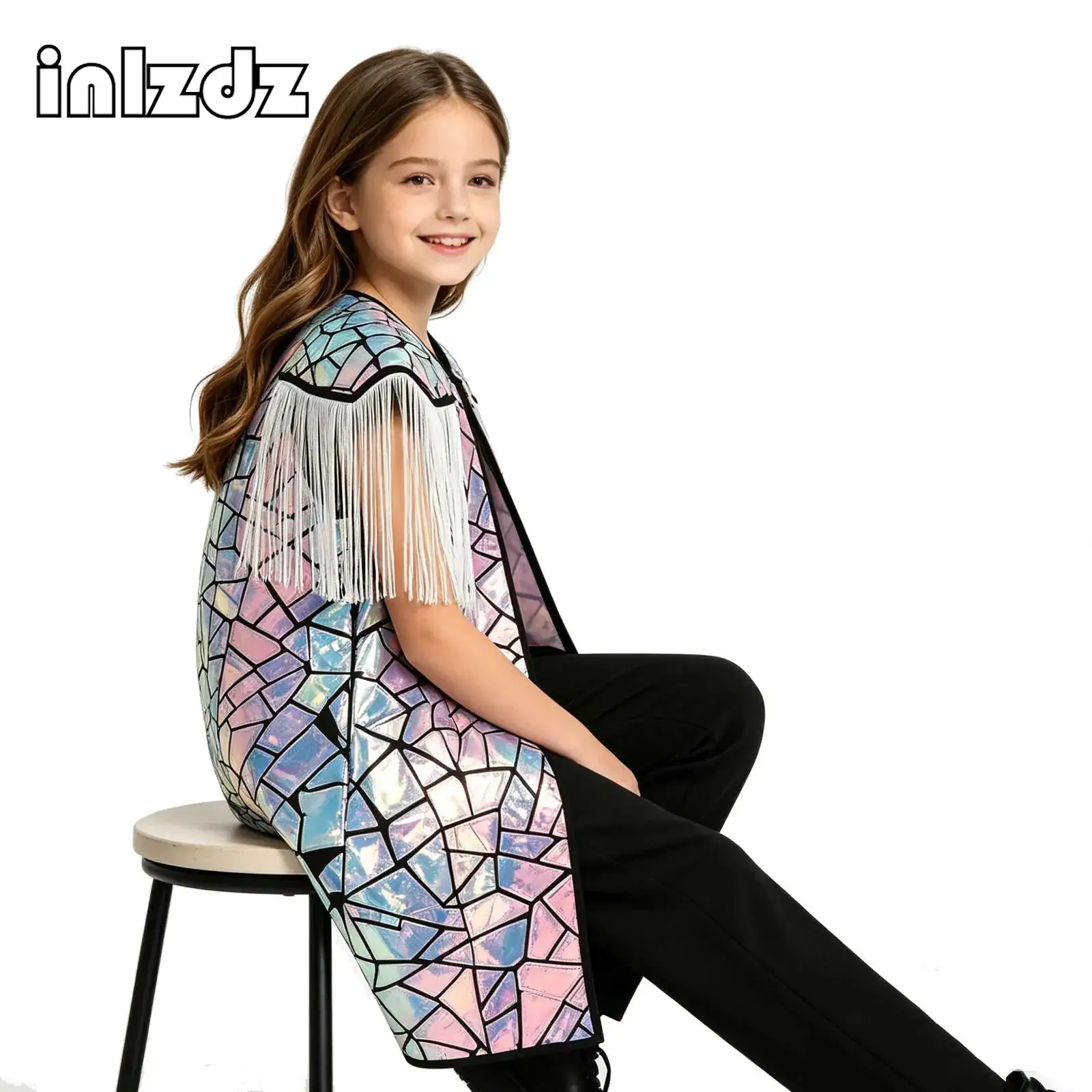Children's Party Show Sequins Overcoat Jazz Dance Costumes Hip-hop Costumes Catwalk Performance Clothes Model Fashion Jacket