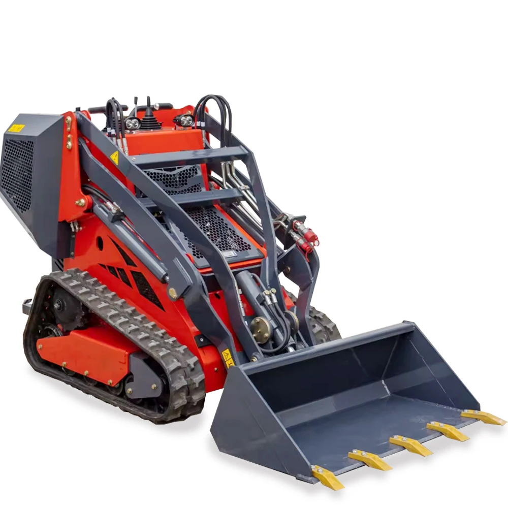 Mini Skid Steer Loader EPA Engine Front Wheel Micro Loader Rated 6 Tons 500kg Bucket Capacity Gear Gearbox Bearing Core