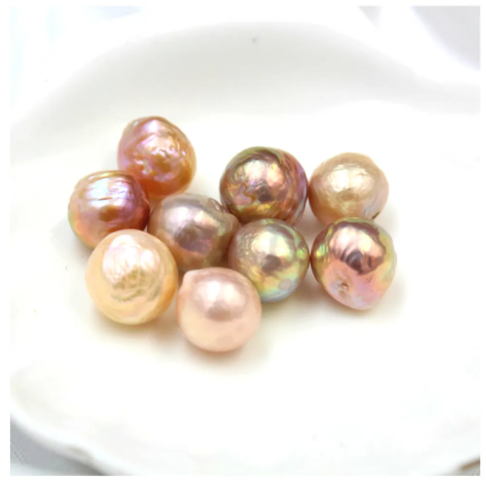 Natural Freshwater Pearl Precious Baroque Unhole Demon Purple Pearl Jewelry DIY Necklace Bracelet Earrings Jewelry Accessories
