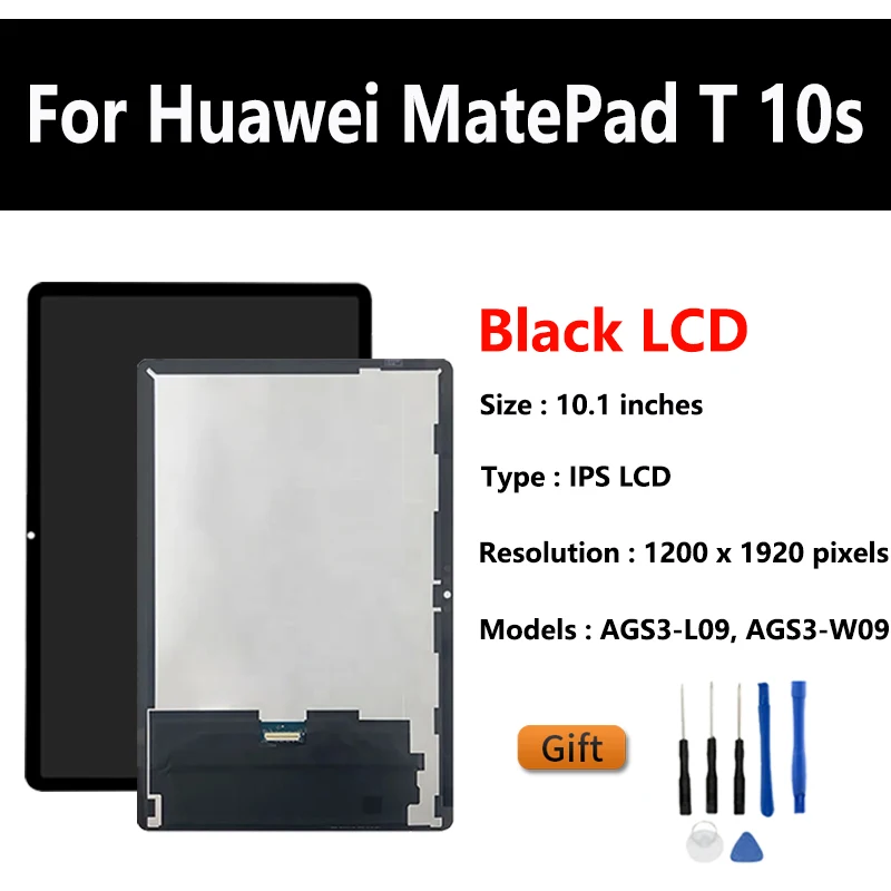 New LCD Screen Display For Huawei MatePad T 10S T10S AGS3-L09 AGS3