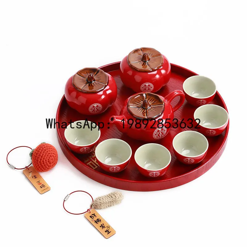 

wedding gift for couple wedding ornaments practical tea set engagement bride sister souvenir ideas