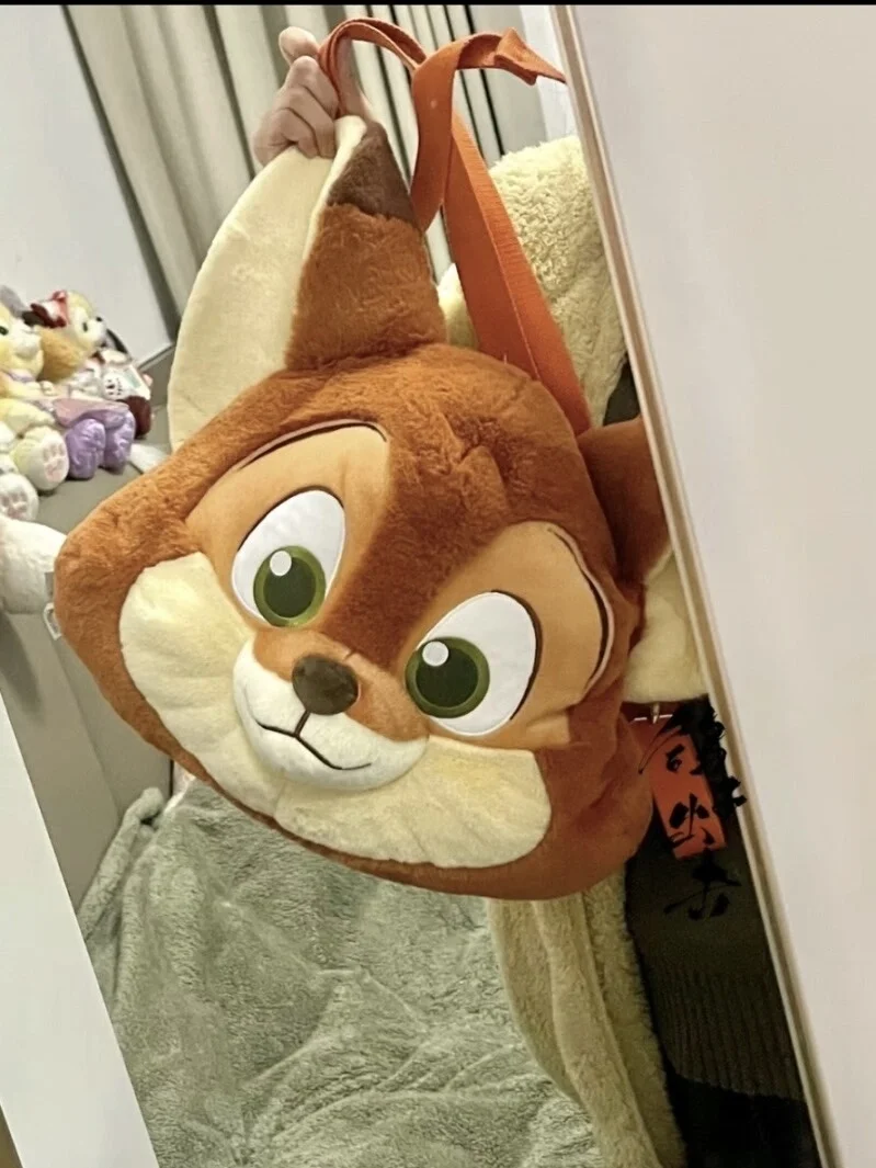 

Cute Cartoon Judy Niki Plu Toy oulder Bag Double Strap Furry Crossbody Bag Youthful Embroidery Daily Use Medium Size