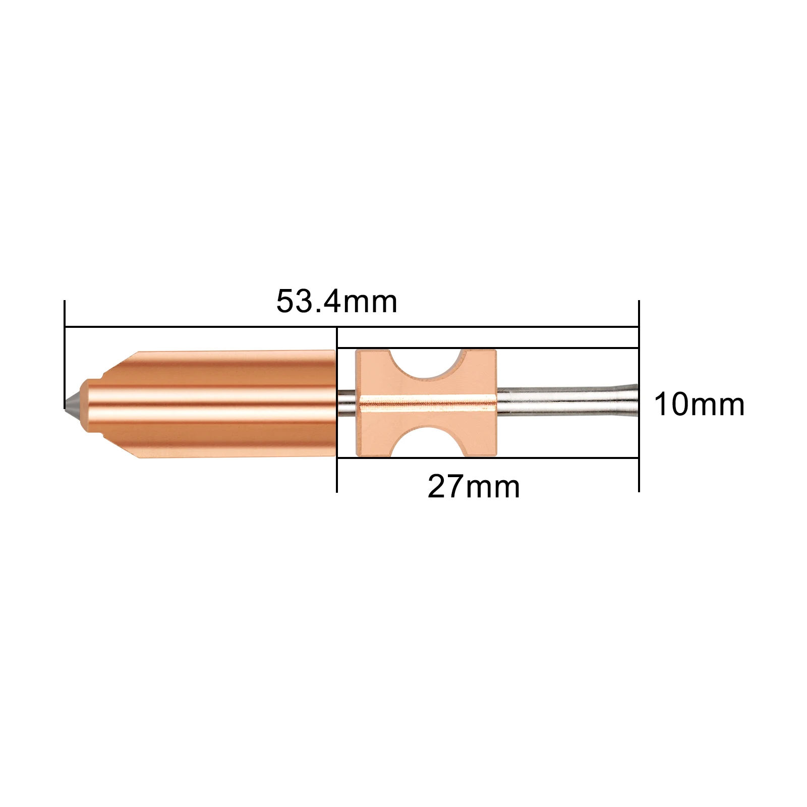 Bimetallische Düse für Flashforge AD5X, neue verbesserte Düsen aus gehärtetem Stahl, 0,25/0,4/0,6/0,8 mm, Ersatzteile für 3D-Drucker – Detail 9