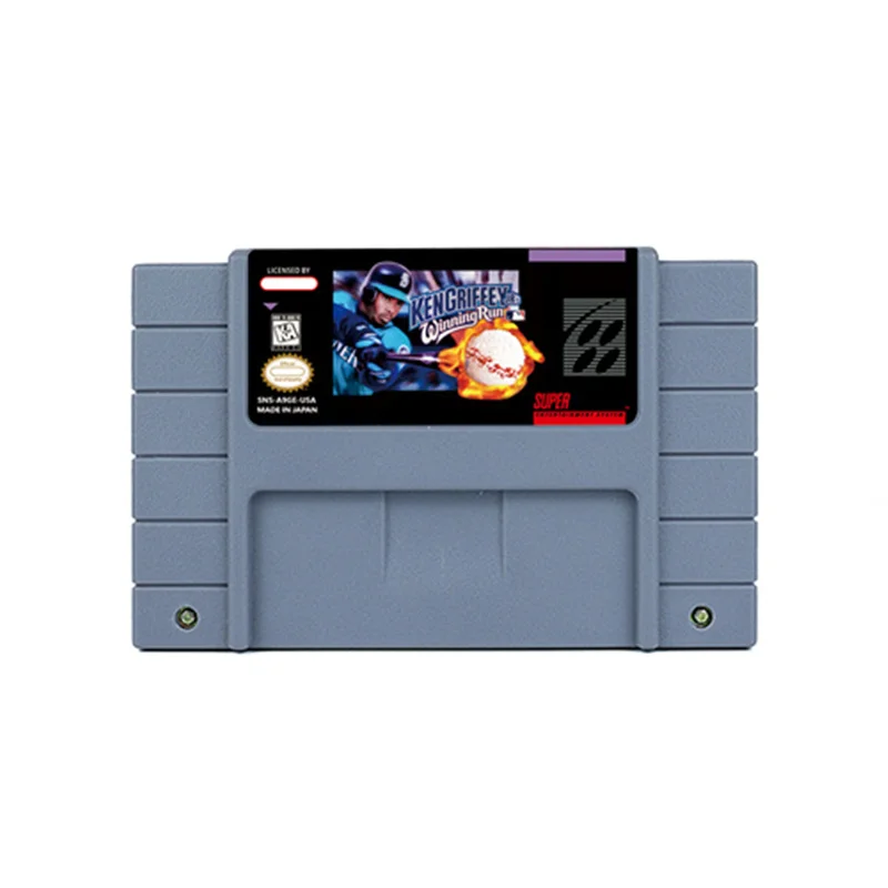 Ken Griffey Jr.'s Winning Run RPG Game for USA Version SNES 16 Bit Retro Cart Children Gift