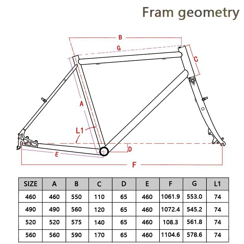Afbeelding 7: Grind Road Frameset Chroom-Molybdeen Stalen Reis Mtb Frame 700c Lange Afstand Reisframe Voorvork Maximale Band 700 * 38c