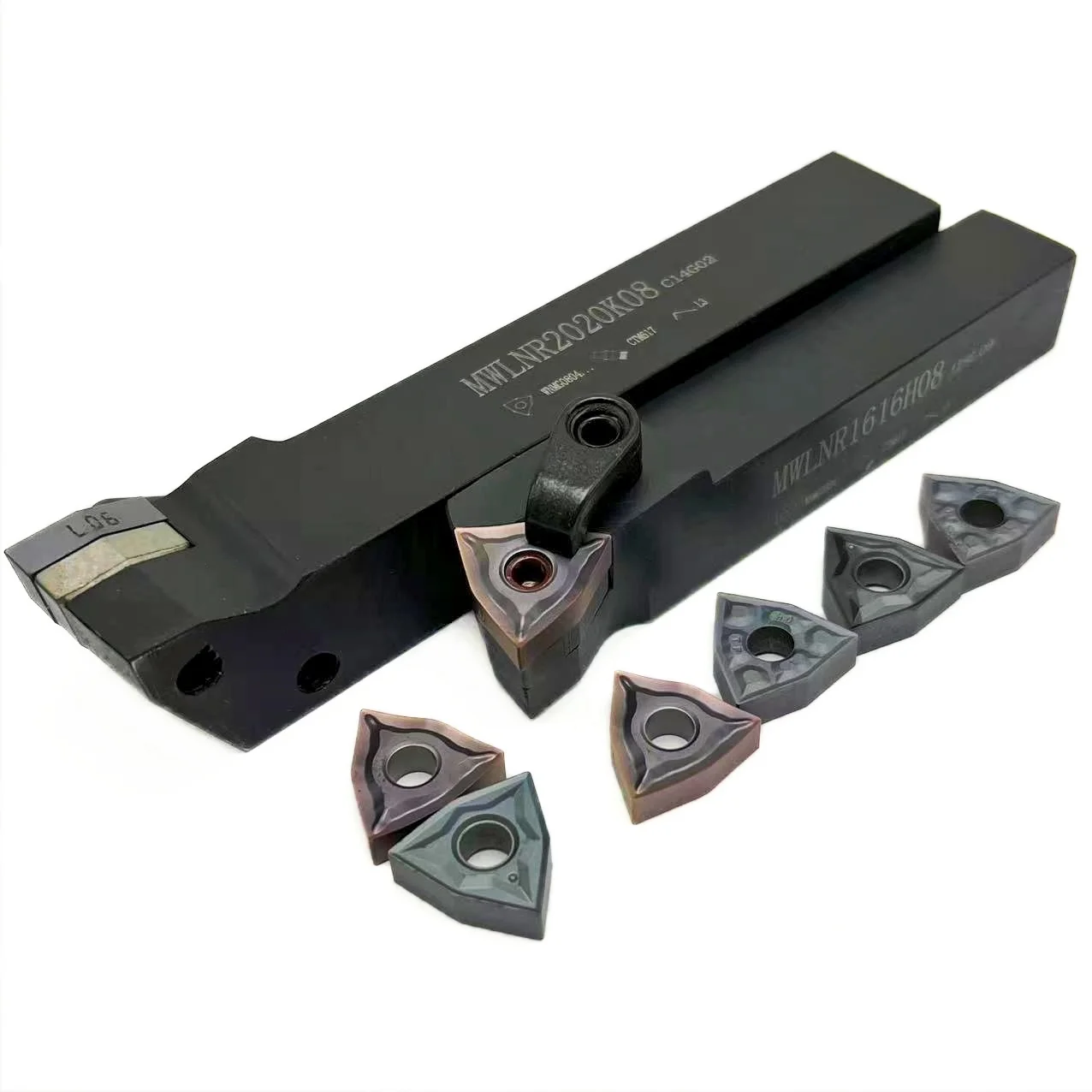 Porte-outil de tournage externe, serrage CNC, coupe de tour pour tary MG080sediYBG205, inserts, MWLNR1616H08, MWLNR2020K08, MWLNR2525M08