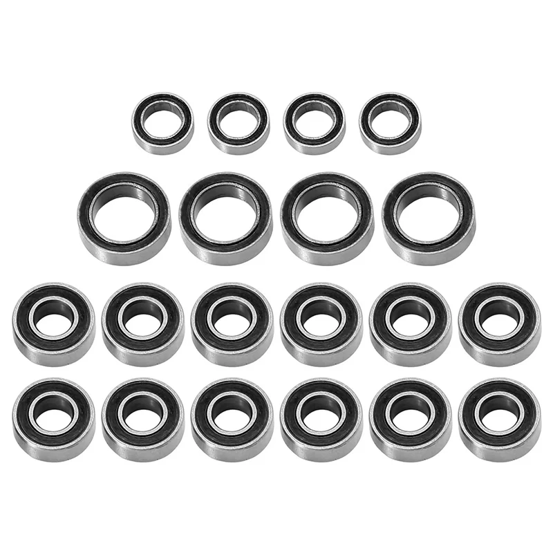 

20pcs Sealed Bearing Kit for Tamiya TT01 TT-01 TT-01E TT-02B TT-01D 1/10 RC Car Upgrade Parts Accessories