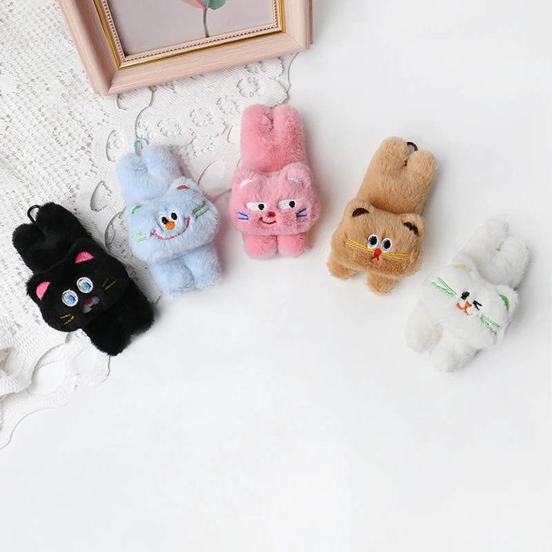 Cartoon Cute Cat Plush Doll Toy Keychain Pendant Backpacks Hangings Decoration