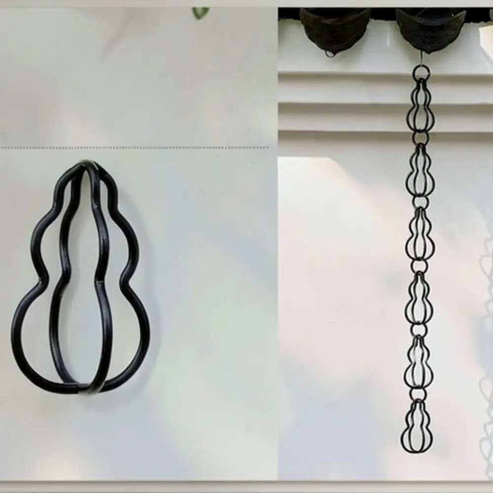 Magnolia Flower Rain Chain Outdoor Garden Gutter Drainage Replacement Aluminum Alloy Decorative Water Spout For Villa Roof