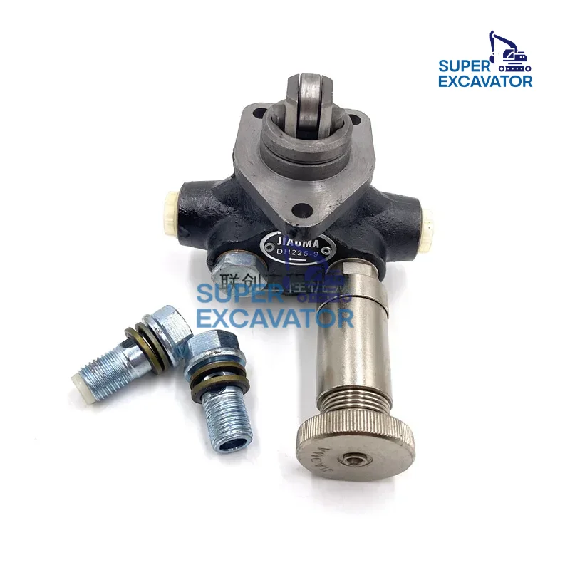 For Kobelco SK320 SK330 SK350-6E Hand pump Mitsu-bishi 6D16 Engine fuel transfer pump hand pump Excavator Parts