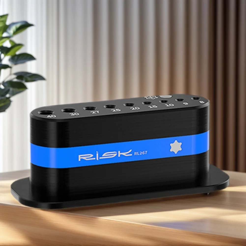 رف تخزين مفتاح ربط سداسي على شكل حرف L مع حامل مفاتيح سداسي مغناطيسي ومفتاح ربط سداسي لسلسلة الشدات 950 967